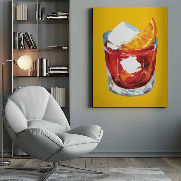Tablou canvas „Negroni On Sunshine” de Alice Straker