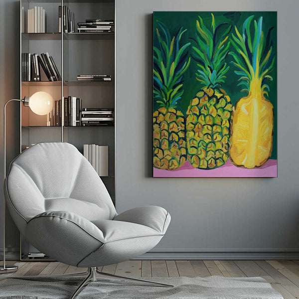 Tablou canvas „Pineapples” de Alice Straker