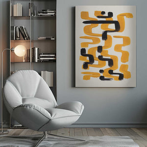 Tablou canvas „Mustard Wiggle” de Ejaaz Haniff