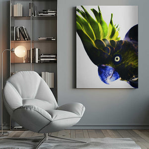 Tablou canvas „Vivid Bird Glance” de Shot by Clint