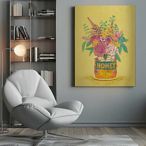 Tablou canvas „Flowers In a vintage Honey Can” de Raissa Oltmanns