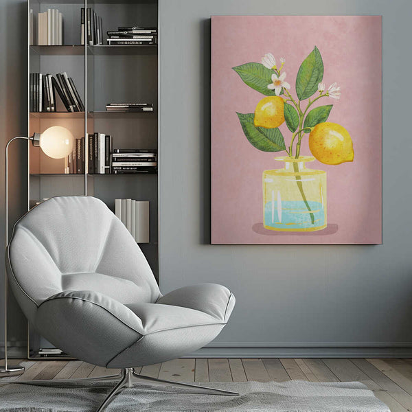 Tablou canvas „Lemon Bunch In Vase” de Raissa Oltmanns