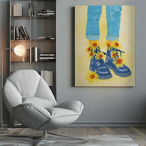 Tablou canvas „Sunflower Walk” de Raissa Oltmanns