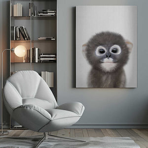 Tablou canvas „Peekaboo Baby Monkey” de Lola Peacock
