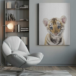 Tablou canvas „Peekaboo Baby Tiger” de Lola Peacock
