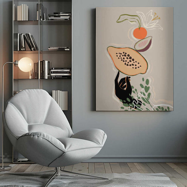 Tablou canvas „Balancing Fruits” de Arty Guava