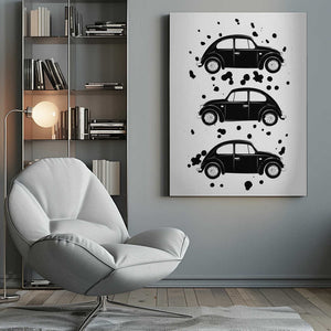 Tablou canvas „Classic Beetle Trio” de Martina