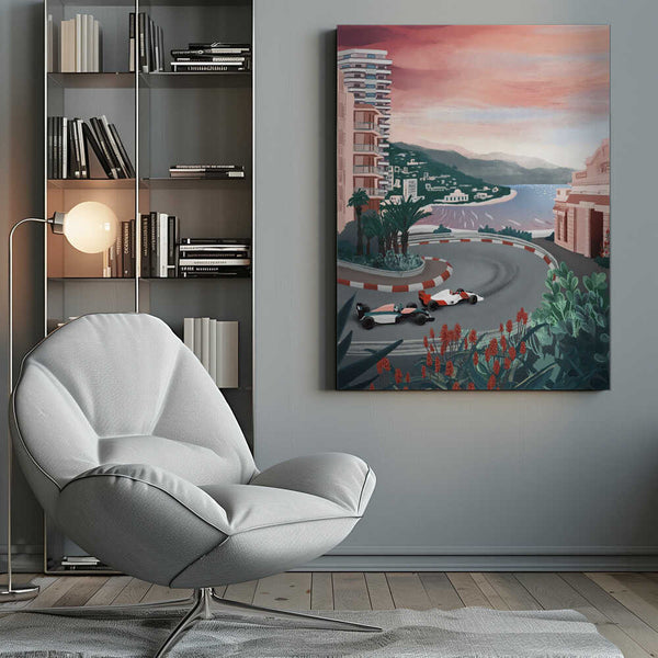 Tablou canvas „Monaco Circuit” de Goed Blauw