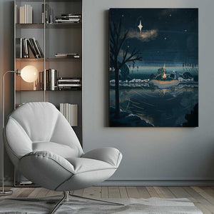 Tablou canvas „Christmas Camping” de Goed Blauw