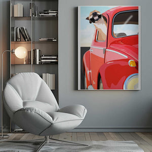 Tablou canvas „Zoom Dog” de ByKammille