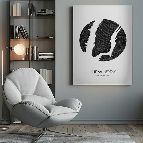 Tablou canvas „Circular Cityscape” de THE MIUUS STUDIO