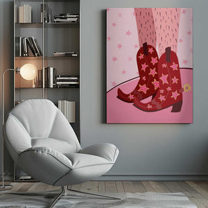 Tablou canvas „Starlit Boots” de Athene Fritsch