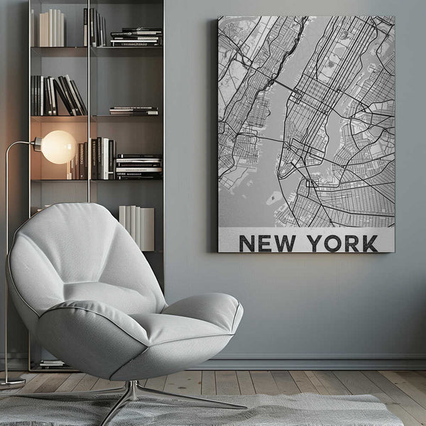 Tablou canvas „New York White” de StudioSix