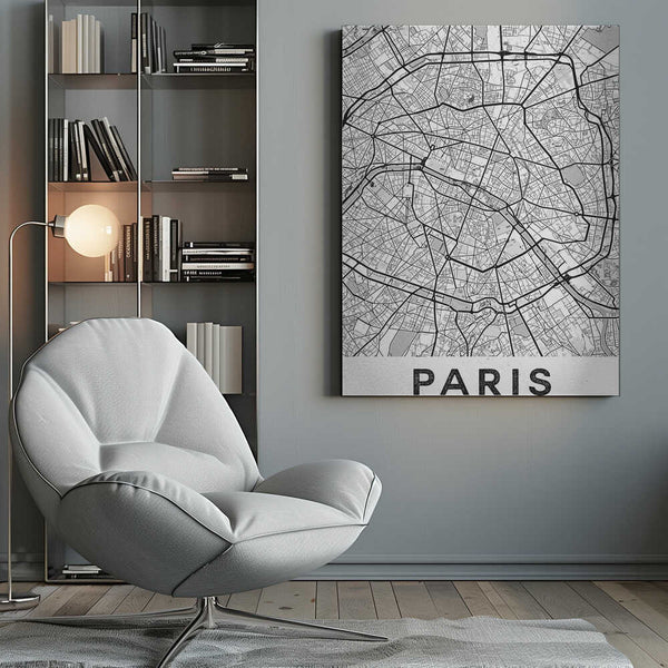 Tablou canvas „Paris White” de StudioSix