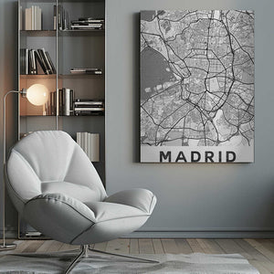 Tablou canvas „Madrid White” de StudioSix