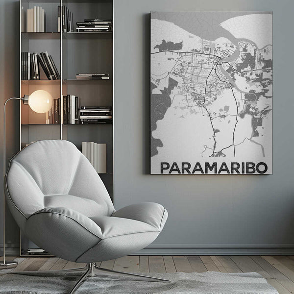 Tablou canvas „Paramaribo White” de StudioSix