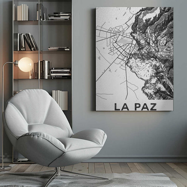 Tablou canvas „La Paz White” de StudioSix