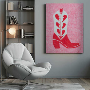 Tablou canvas „Heartbreak Heels” de Anyone Can Yeehaw