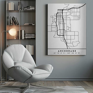 Tablou canvas „Black Maps 04” de Emiliano Deificus