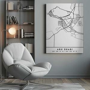 Tablou canvas „Black Maps 01” de Emiliano Deificus