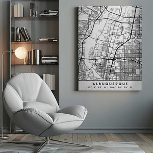 Tablou canvas „Black Maps 02” de Emiliano Deificus