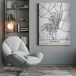 Tablou canvas „Black Maps 15” de Emiliano Deificus