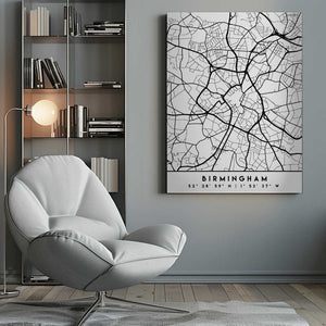 Tablou canvas „Black Maps 14” de Emiliano Deificus