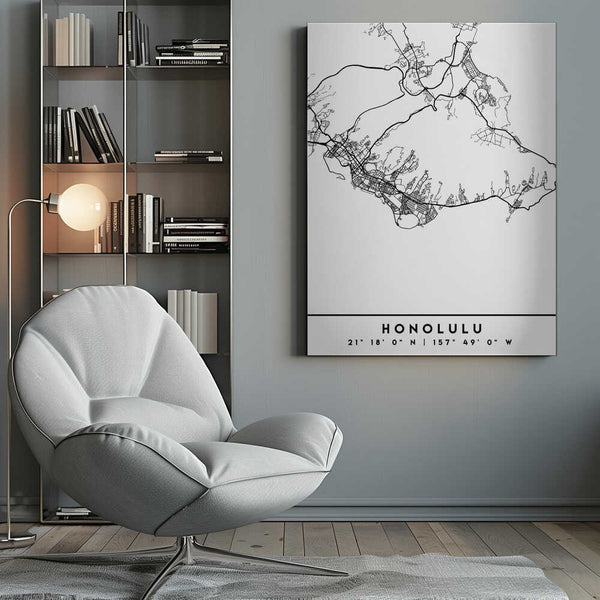 Tablou canvas „Black Maps 33” de Emiliano Deificus