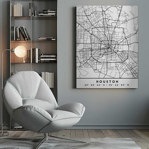 Tablou canvas „Black Maps 34” de Emiliano Deificus