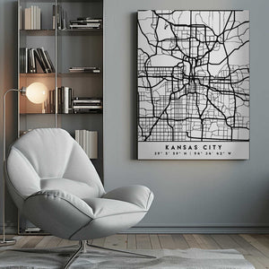 Tablou canvas „Black Maps 36” de Emiliano Deificus