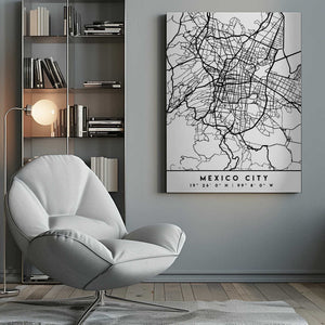 Tablou canvas „Black Maps 52” de Emiliano Deificus
