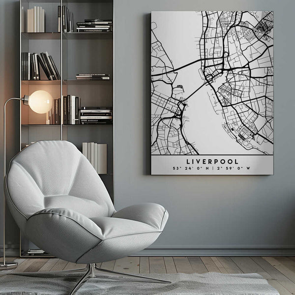 Tablou canvas „Black Maps 40” de Emiliano Deificus