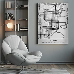 Tablou canvas „Black Maps 53” de Emiliano Deificus