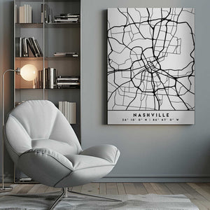 Tablou canvas „Black Maps 59” de Emiliano Deificus