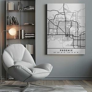 Tablou canvas „Black Maps 66” de Emiliano Deificus