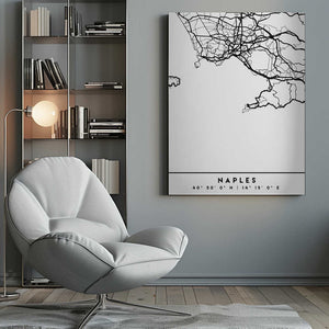 Tablou canvas „Black Maps 58” de Emiliano Deificus