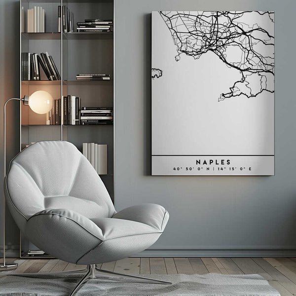 Tablou canvas „Black Maps 58” de Emiliano Deificus