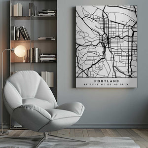 Tablou canvas „Black Maps 68” de Emiliano Deificus