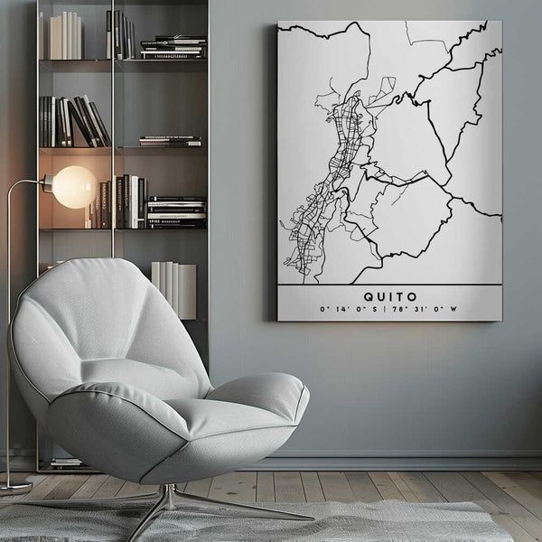 Tablou canvas „Black Maps 70” de Emiliano Deificus