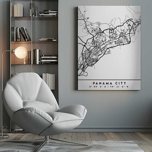 Tablou canvas „Black Maps 63” de Emiliano Deificus