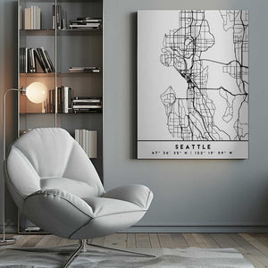 Tablou canvas „Black Maps 78” de Emiliano Deificus