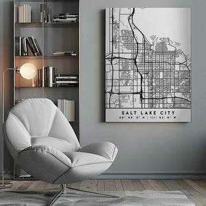 Tablou canvas „Black Maps 73” de Emiliano Deificus