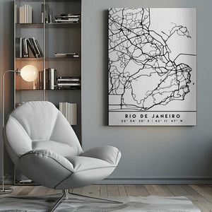Tablou canvas „Black Maps 71” de Emiliano Deificus