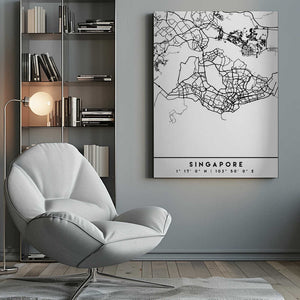 Tablou canvas „Black Maps 81” de Emiliano Deificus