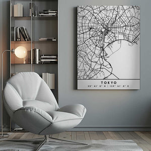 Tablou canvas „Black Maps 88” de Emiliano Deificus