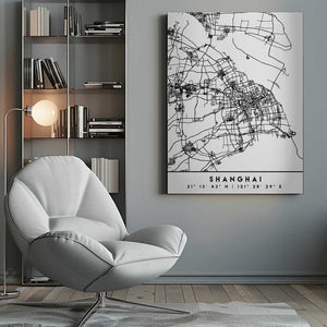 Tablou canvas „Black Maps 80” de Emiliano Deificus