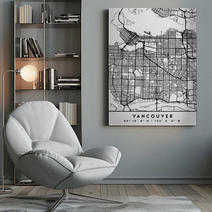 Tablou canvas „Black Maps 90” de Emiliano Deificus