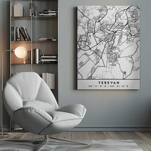 Tablou canvas „Black Maps 94” de Emiliano Deificus