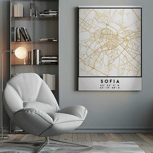 Tablou canvas „1 Maps 2 20” de Emiliano Deificus