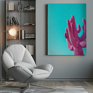 Tablou canvas „Magenta Pink Saguaro” de Tom Windeknecht